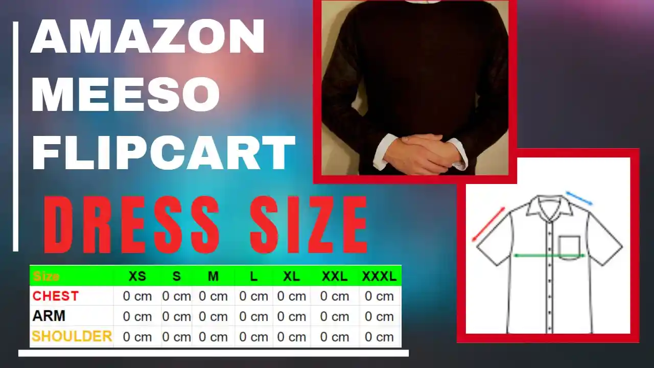 कपड़ों की साइज चार्ट में XS, S, M, L, XL, XXL, XXXL का मतलब क्या होता हैं